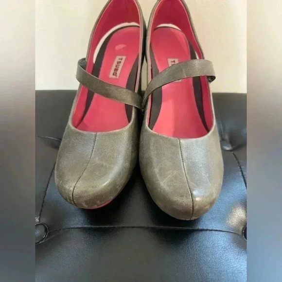 Tsubo Leather and Suede Acrea' Slingback Mary Jane Pumps/Heels Sz 9. 🔥 - Picture 3 of 13